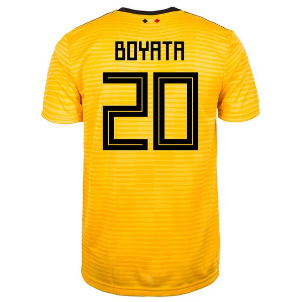 Camiseta Bélgica 2ª Boyata 2018 Amarillo